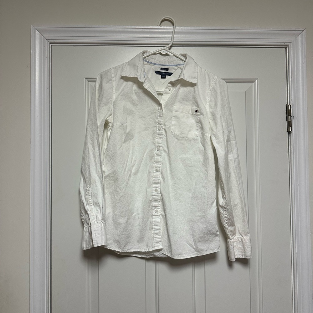 Nautica White Button-Up Shirt